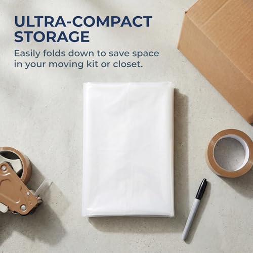 Funda protectora para sofá de plástico transparente para mudanzas y almacenamiento en el hogar 8