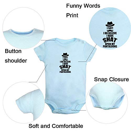 iDzn Pack of 2, You Ain't Cool Unless You Pee Your Pants & I Have Shat Upon My Pantaloons Funny Romper Baby Bodysuit Jumpsuit2