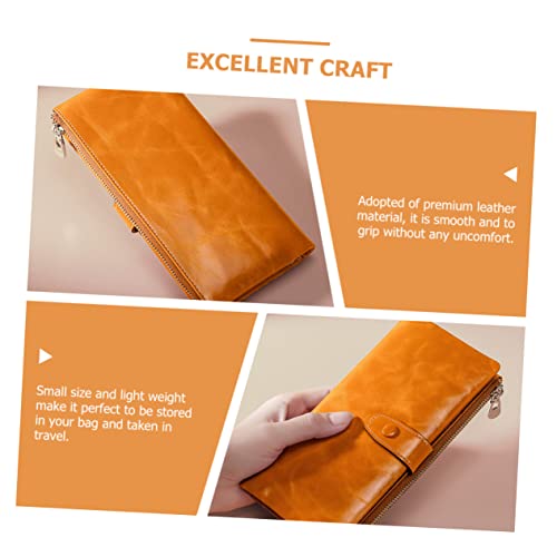 FRCOLOR Rfid Blocking Clutch Bag Women's Designer Wallet Long Wallet Photo Slot for Business Meetings Conventions2