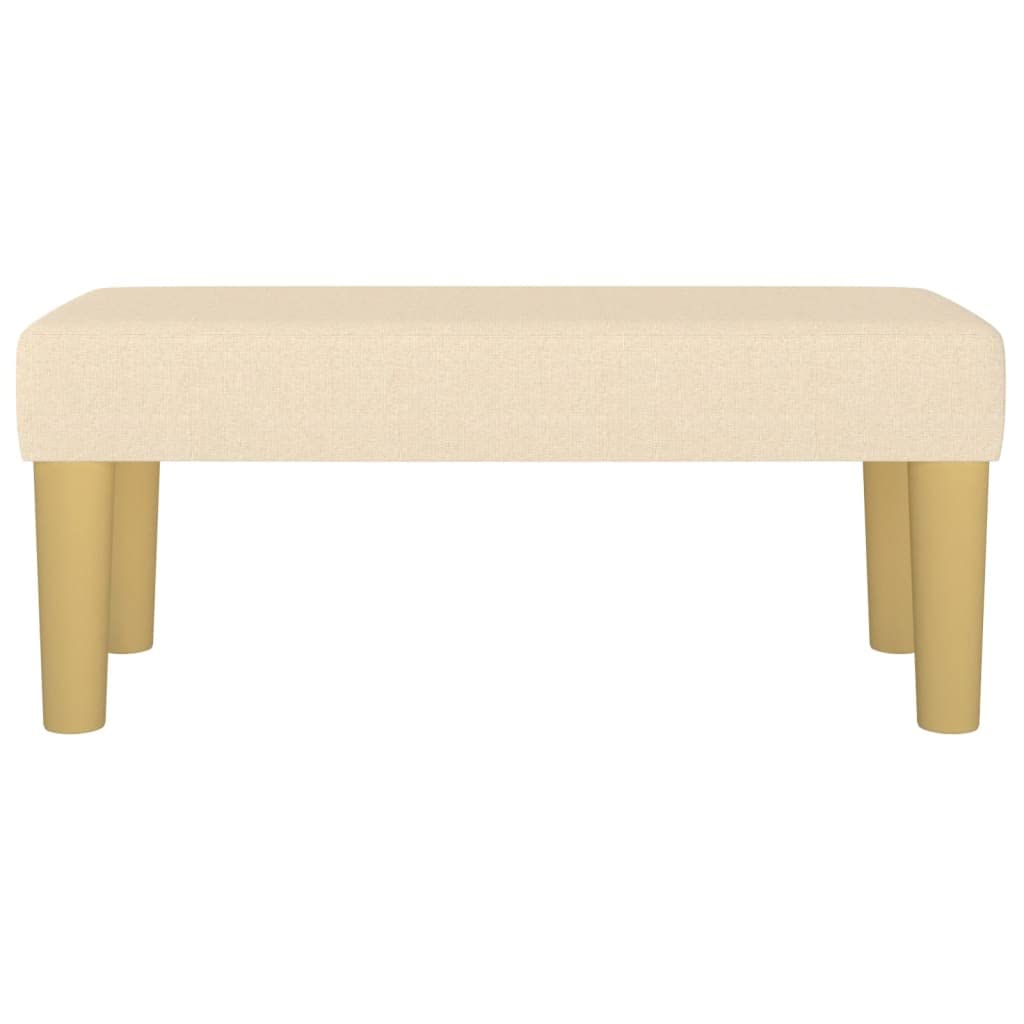 Tomostar Banc Bout de Lit, Banc Banquette Crème 70x30x30 cm Tissu