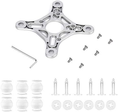 Heiyrc Gimbal Mounting Plate for DJI Phantom 3 Standard,Replacement Anti-Vibration Shock Absorbing Board Holder Rubber Damper Anti-drop Pin Accessory
