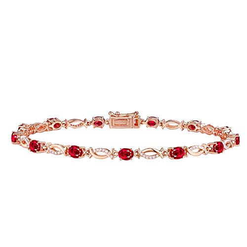 Bracelet Feng Shui or et rubis pour sublimer vos tenues de soirée