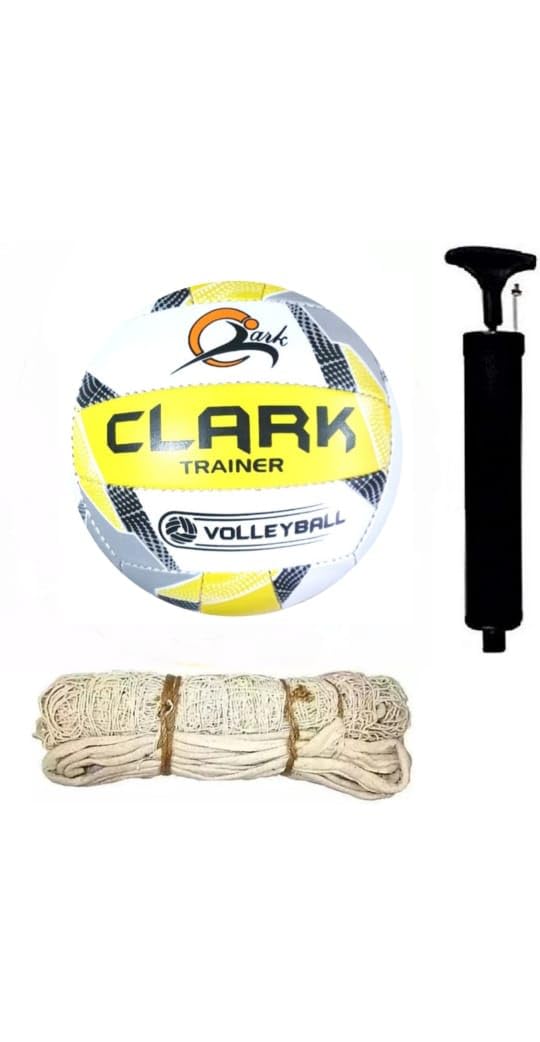 Clark PU Volleyball Size-4 with Air Pump and Cotton Net|| Official Size and Weight (Pack of 1) (B0CTRNVH8J) Amazon Price History, Amazon Price Tracker