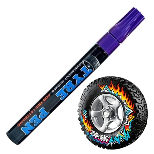 yuchdzexu Tire Markers | Quick Dry Permanent Erasable Non-Fading Tyre Marker | Metal Rocks Drawing Lettering Pen,for Vehicle Motorcycle Bicycles Metal Glass