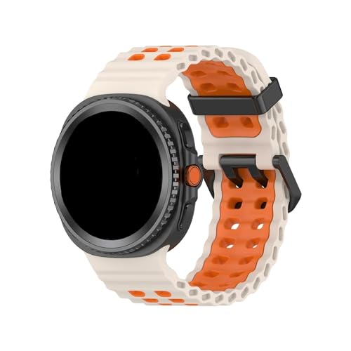 �V���J�Q���X�|�[�c�x���g�ɓK������Samsung Galaxy Watch 8 40 mm 44 mm/8 Classic 46 mm�x���g�A�N�Z�T���[(Starlight-Orange,For Galaxy Watch 8 44mm)