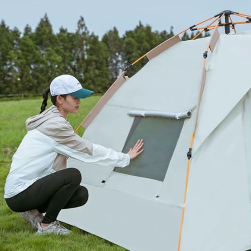 Carpa de camping portátil doble puerta y ventana miniatura 6