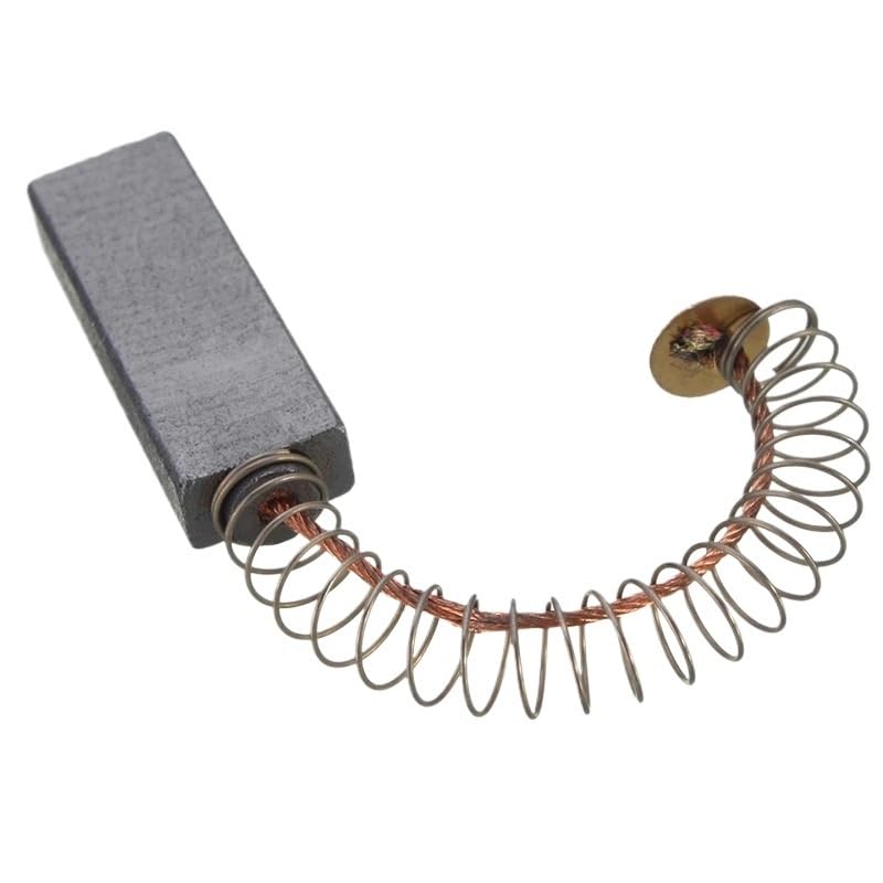 2/4/6 cepillos de carbón para motor eléctrico, herramienta de repuesto de reparación de resorte de latón para generador eléctrico de taladro de martillo (4 piezas)