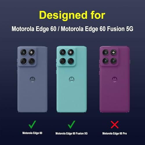 Image of Zapcase Back Case Cover for Motorola Edge 60 | Compatible for Motorola Edge 60 Back Cover | Liquid Silicon Magic Case with Camera Protection | Sapphire