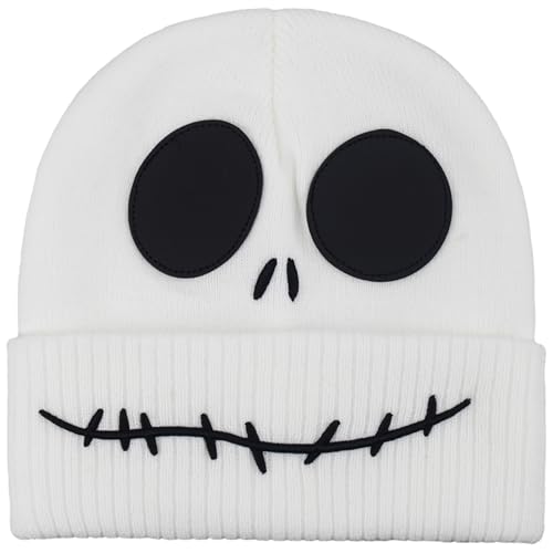 Image of Disney Nightmare Before Christmas Jack Skellington Cuffed Beanie Hat