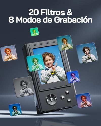 Cámara digital WOLFANG 2.7K para niños y vlogging - Fernando Cortés Cámara digital WOLFANG 2.7K para niños y vlogging - Fernando Cortés