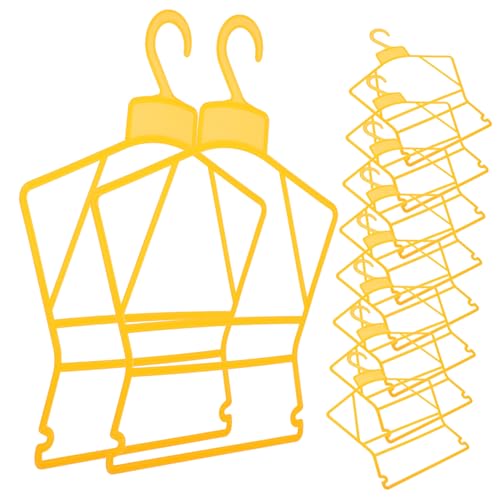 Unomor 10pcs Plastic Hangers Non Slip Hangers for Clothes Versatile for Swimsuits for Organized Closets Elegant Design for Wardrobe