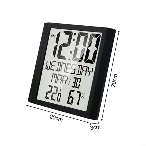 Horloge murale numérique haute précision construction ABS Besttoolifes - 7