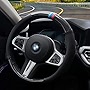 Steering Wheel Cover for BMW X1 X3 X5 M, Universal 15 Inch Microfiber Leather Breathable Non-Slip Car Steering Wheel Cover for Men
