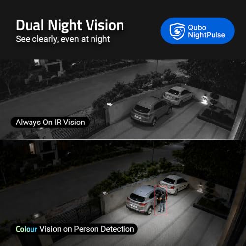 Image of Qubo Smart Bullet Cam Pro 4MP (Pack of 4) | No SD Card Required, Records Directly on Cloud | AI Guard Pro 12-Month Plan (Cloud Backup Included) | Intruder Alarm | Color Night Vision | App Control
