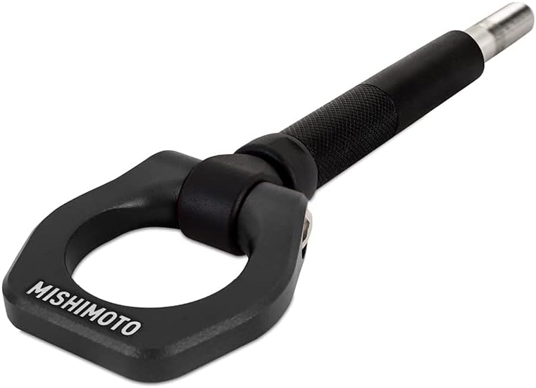 Mishimoto Racing Tow Hook, Front Compatible with Subaru WRX 2022+/Crosstrek 2018+, Black