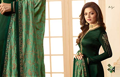 Delisa Designer Wedding Partywear Silk Embroidered Salwar Kameez Indian Dress Ready to Wear Salwar Suit Pakistani LTN4