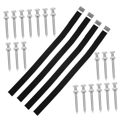 Cabilock 1Set Garden Lawn Aerator Shoes with Straps Spikes Easy to Assemble Aeration Tool for Lawn Care and Gardening for Grass Aeration