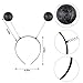 obmwang Alien Costume Accessories with Alien Headband, Glasses, Gloves for Women Men Halloween Cosplay Party Black