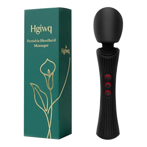 Image of Handheld Personal Wand Massager - USB Rechargeable, Black