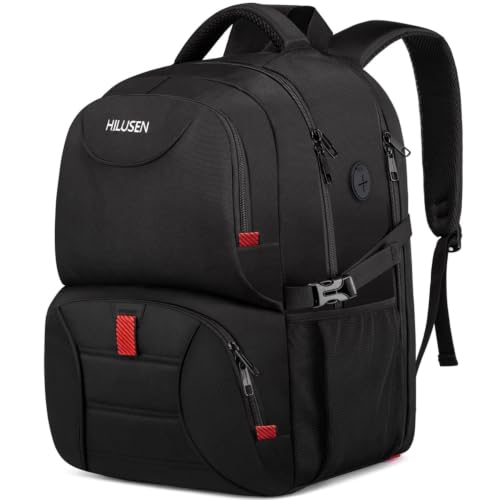Groß Rucksack Herren 50L,Arbeit Rucksack Laptop Rucksack Herren Schwarz – Ansicht 1