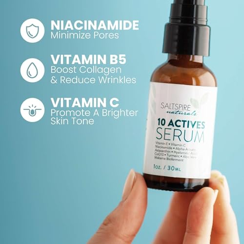 Image of Multi-Active All-in-One Serum - Vitamin C, Niacinamide, Kojic Acid & Retinol Complex | Brightens, Smooths & Firms Skin | Anti-Aging, Anti-Pigmentation & Hydrating Formula | 30 mL / 1 oz