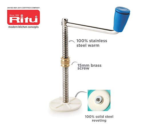 Image of RITU Snacks Maker with 21 Pieces | Sev Sancha Machine& Muruku Maker | Namkeen and Snacks Maker Set Durable & Easy to Use | Perfect for Homemade Snacks Ideal for Kitchen & Parties | Blue