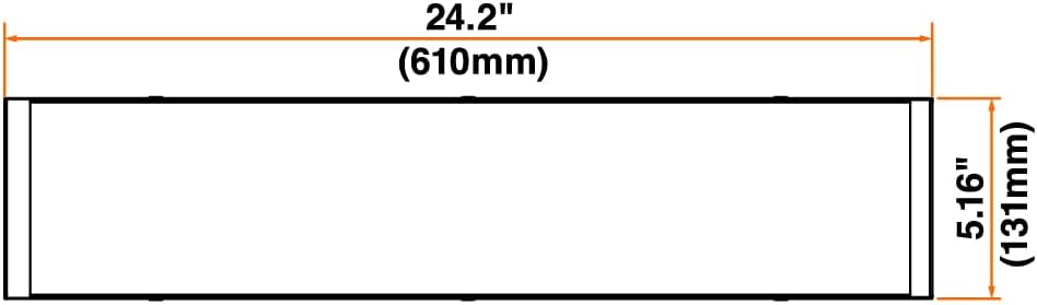 LEDVANCE 2-Ft Dual Selectable Wrap FVL LED Luminaire, 12/20/25/30W, 3500/4000/5000K, 2145/2840/3525/4000 LMS, Dimmable, Accessories Included - 1 Pack (64115)
