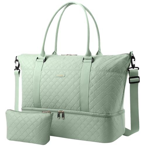 Image of HOTOR Travel Duffel Bag - Weekender Bags for Women, Carry On Gym Tote Bags