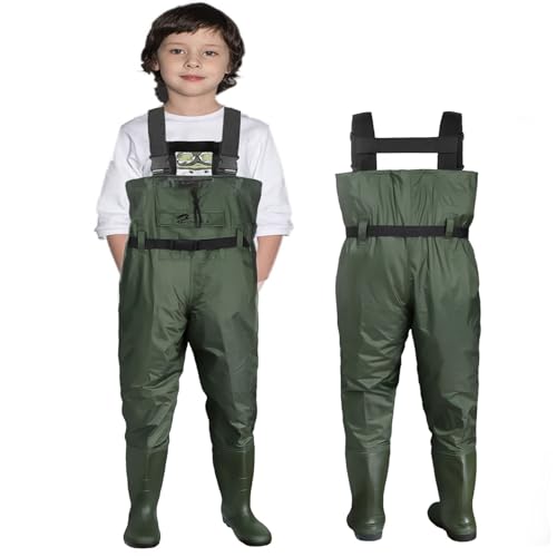 Croch Wathose für Kinder Wasserdicht mit Gummistiefeln – Ideal...