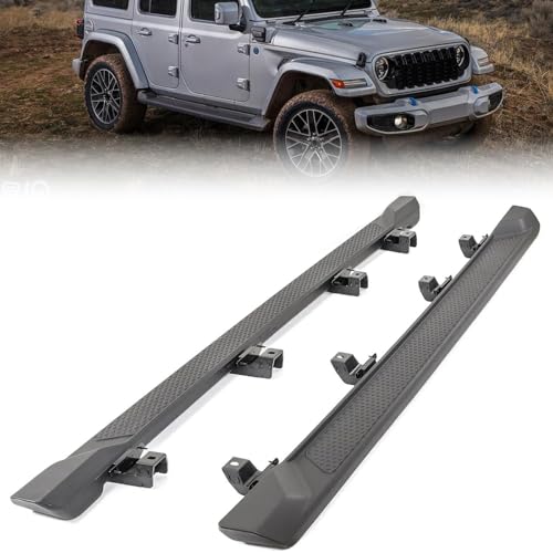Estribos laterales negros para Jeep Gladiator 2020-2025 miniatura 1