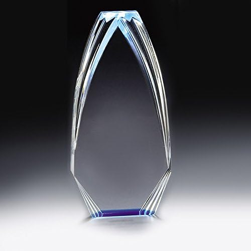 SHOP AWARDS AND GIFTS Acrylic Blue Trophy Award Personalized, Tower Diamond Obelisk Customizable Engraved Work Business Corporate Prizes,