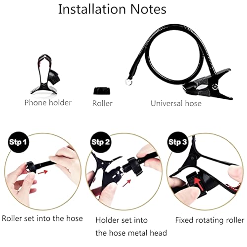 Image of LikeStar Flexible Long Arm Mobile Holder with Strong Metal Clip - 360 Rotating Phone Mount for Desk, Bed, Car & Table - Universal Adjustable Clamp for All Smartphones - Sturdy & Hands-Free Stand