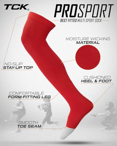 Image of Baseball Softball Over the Knee Socks Prosport | Durable Performance | Double Welt Top | Smooth Toe | Moisture Wicking
