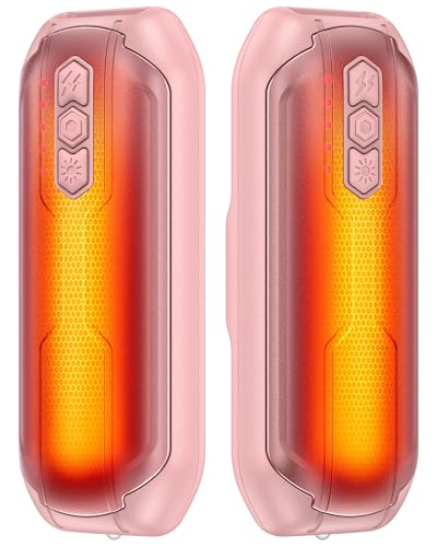 Rechargeable Hand Warmers 2 Pack, USB-C Electric Hand Warmers for Outdoor & Indoor Use, Fast Heating...
