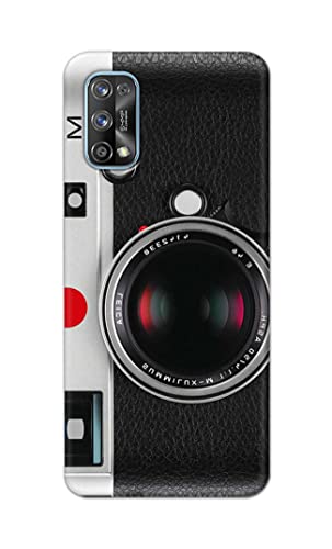 Image of Printed Hard Back Cover Case for Realme 7 Pro Back Cover (Vintage Camera) -1302