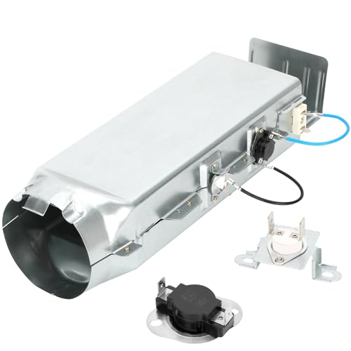 DC97-14486A Dryer Heating Element Upgrade OEM DC96-00887A Fit for Samsung Dryer dv45h7000ew/a2 dve50r5400v/a3 dve50r5200w/a3 Replace DC97-14486D AP4342351(with DC96-00887A DC47-00018A)