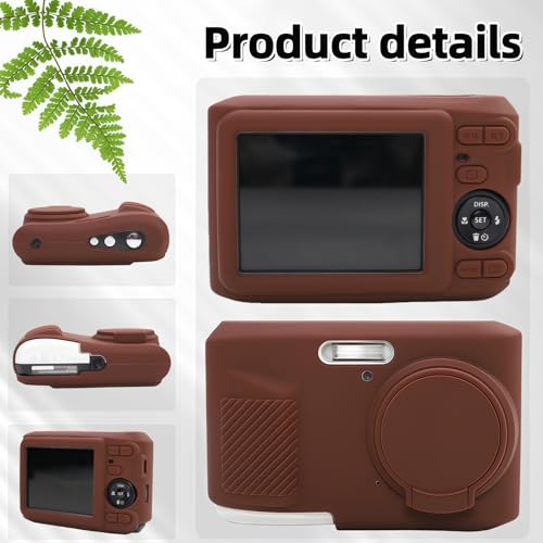 Funda de silicona para Kodak PIXPRO FZ45 marrón miniatura 5