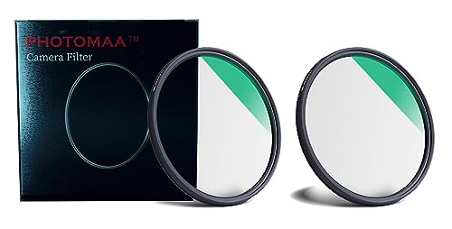 Image of FND MC UV Filter Compatible with Canon eos 1300D /1500D /700D /200D /3000D /2000D /1200D Combo Lens 18-55MM & 55-250MM Photomaa Series 18 Layer Multilayer Coating scrach Resistance Pack of 2