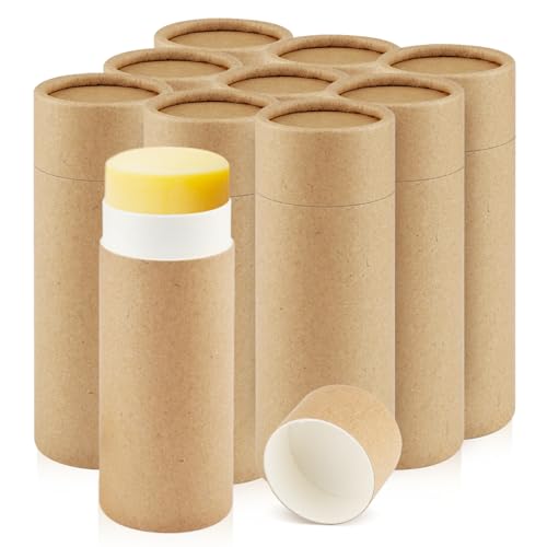 10 Pcs Kraft Paper Deodorant Tubes for DIY