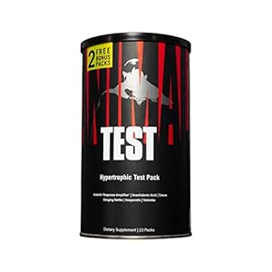 Animal Test – Testosterone Booster For Men – Arachidonic Acid, Yohimbe Bark, Trans Resveratrol, Cissus Quadrangularis – Convenient All-in-one Packs for Strength Athletes & Bodybuilders – 21 Day Cycle
