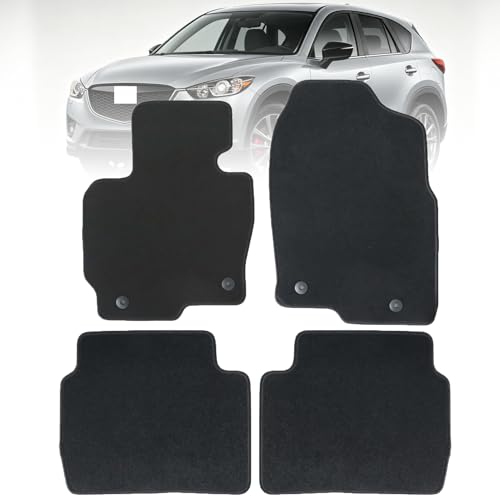 GXARTS Waterproof Car Floor Mats Carpet Full Set Fit for Mazda CX-5 2013 2014 2015 2016 | All-Weather Protection, with Anti Sliding Back | Automobile Floor Liner Accessory