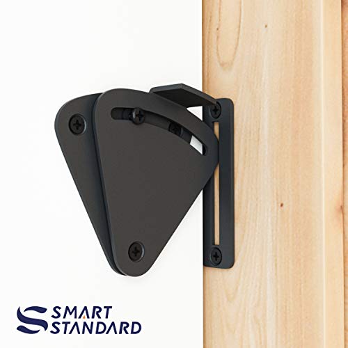 SMARTSTANDARD Barn Door Large Size Latch Lock Black Privacy Latch Lock for Sliding