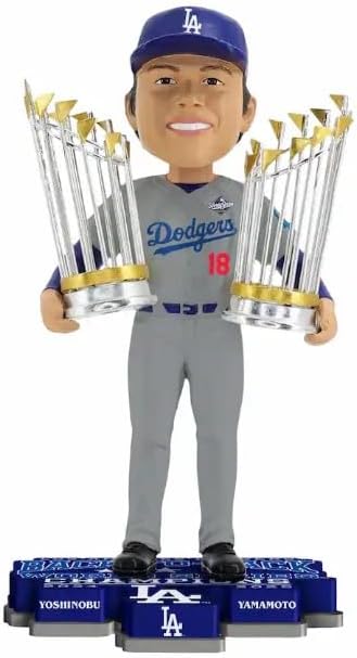 FOCO Yoshinobu Yamamoto (Dodgers) 2025 WS Back to Back Champs Bobblehead