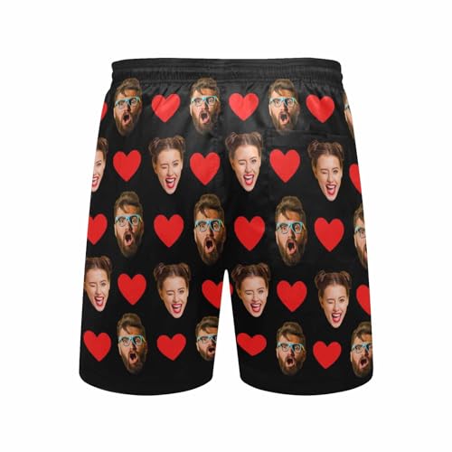 Custom Face Swim Trunks Men Personalized Funny Photo Print USA Flag Swim Trunks Shorts Birthday Gifts for Him4