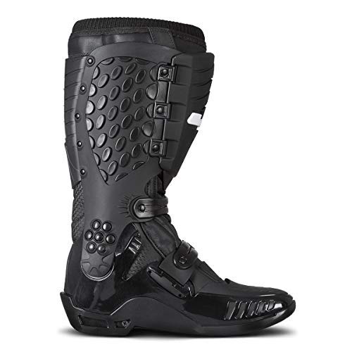 Jett Motocross, Bota Articulada para Piloto Adulto Unissex, Preto (Black), 43
