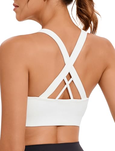 RUNNING GIRL Sports Bra for Women High Support, Criss-Cross Back Padded Strappy Sports Bras Yoga Bra with Removable Cups2