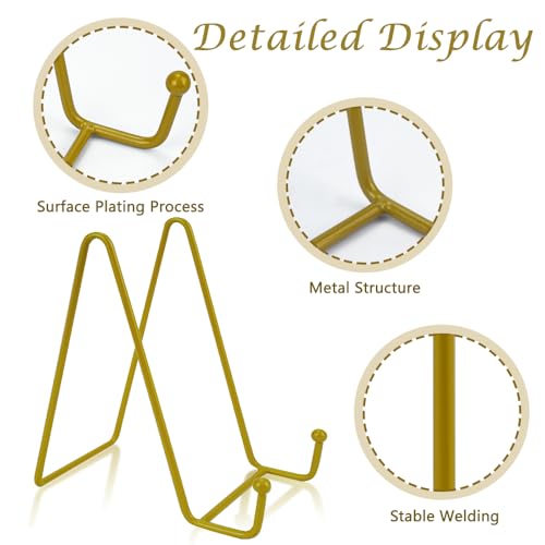 DIBALIYI 4 Pezzi Supporto per Foto in Metallo