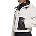 Levi's Women's Reversible Sherpa Faux Leather Shorty, Black/Cream, X-Small