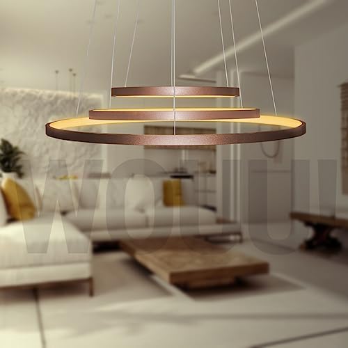 Lustre Triarc Pendente Led Moderno 3 Arcos (Rosê)