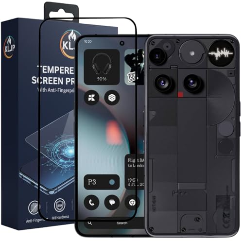 Image of Military-Grade Gorilla Tempered Glass For NOTHING PHONE 3 With Installation Kit | Edge to Edge Coverage | Black